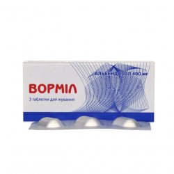 Вормил (аналог Альдазол, Альбендазол) жевательные таблетки 400 мг N3 в Южно-Сахалинске и области фото